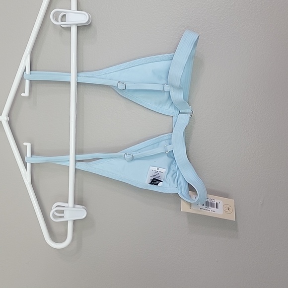 Ris k Blue Bikini Swimsuit Top Size S NWT - Picture 4 of 5